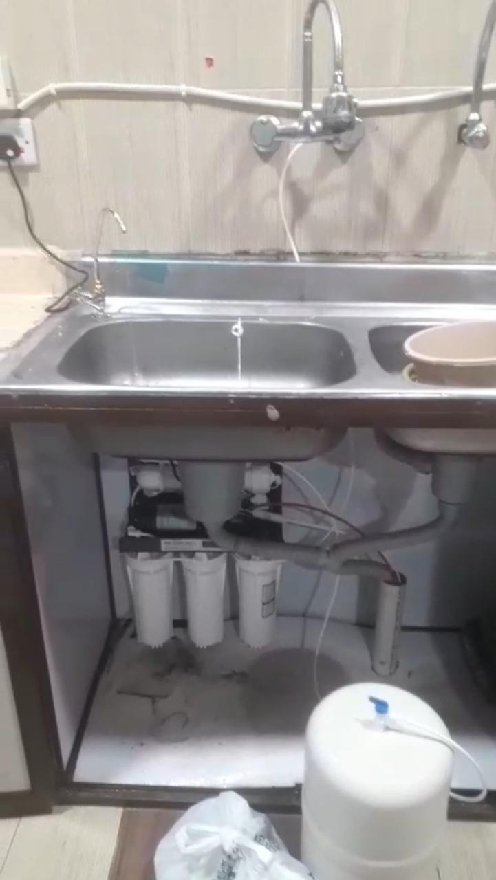 التأكد من وصول الماء للجهاز